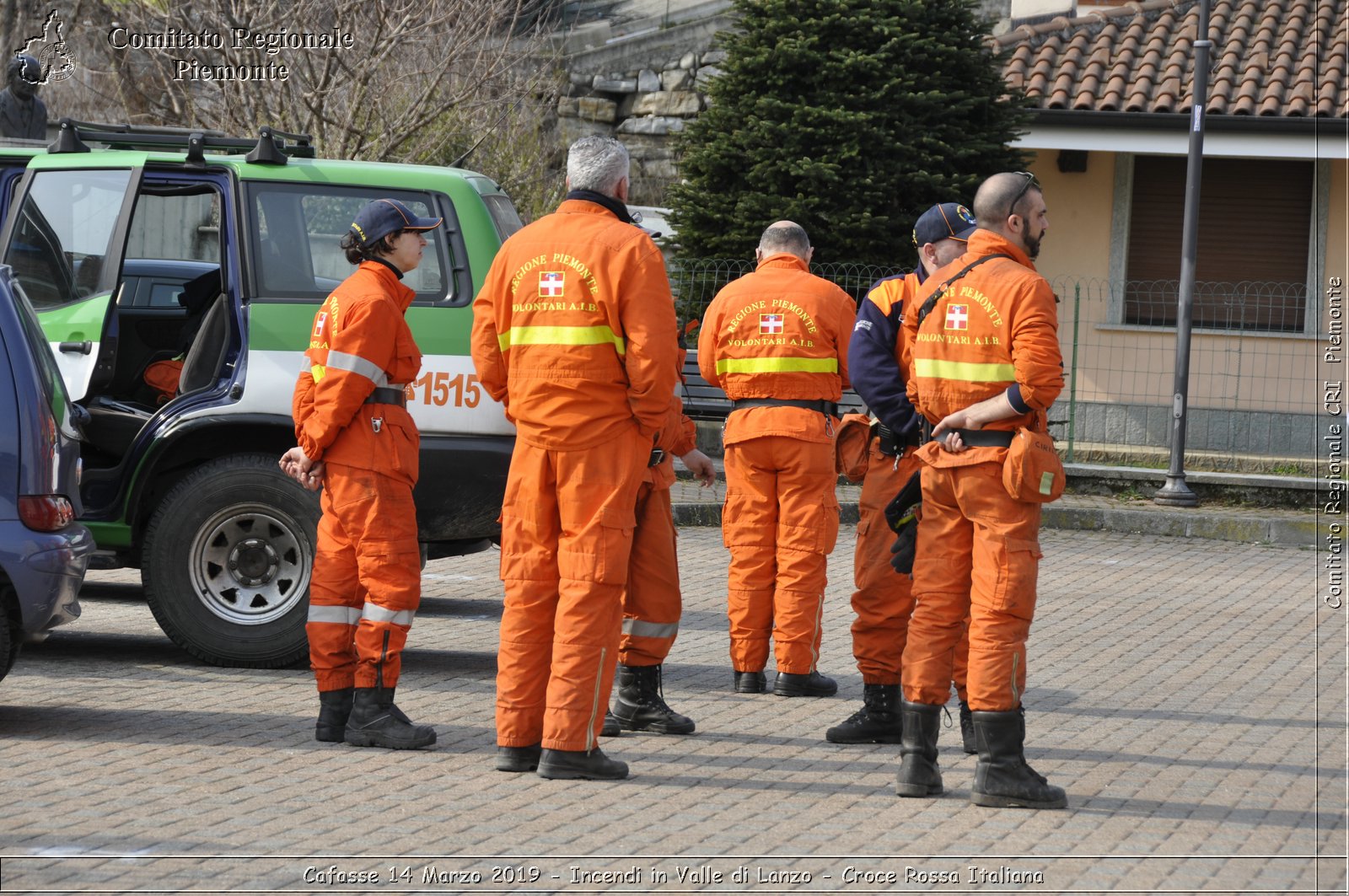 Cafasse 14 Marzo 2019 - Incendi in Valle di Lanzo - Croce Rossa Italiana - Comitato Regionale del Piemonte