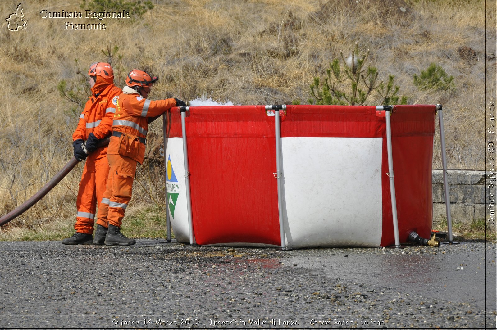 Cafasse 14 Marzo 2019 - Incendi in Valle di Lanzo - Croce Rossa Italiana - Comitato Regionale del Piemonte