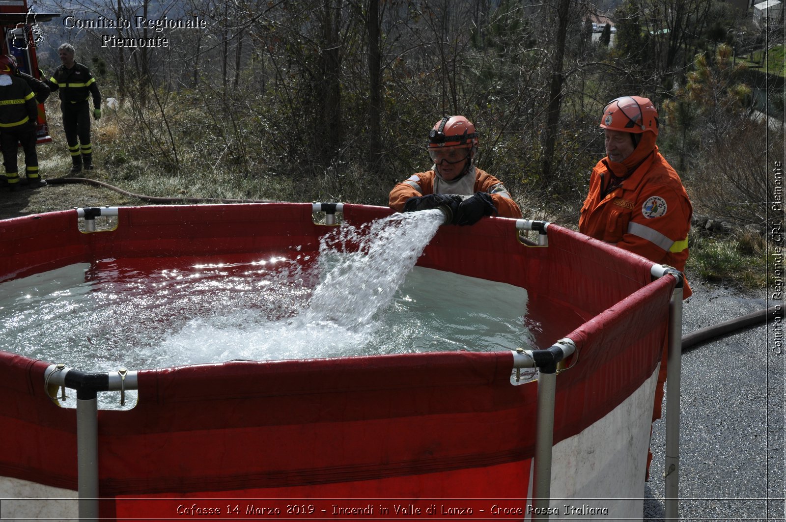 Cafasse 14 Marzo 2019 - Incendi in Valle di Lanzo - Croce Rossa Italiana - Comitato Regionale del Piemonte