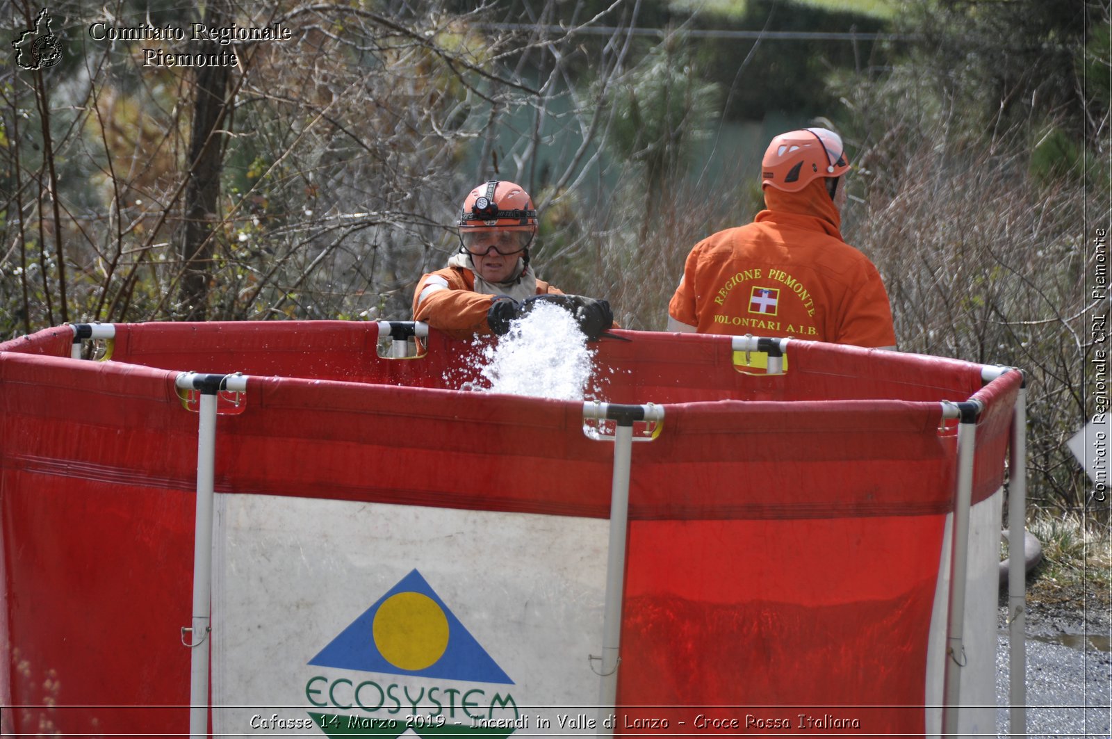 Cafasse 14 Marzo 2019 - Incendi in Valle di Lanzo - Croce Rossa Italiana - Comitato Regionale del Piemonte