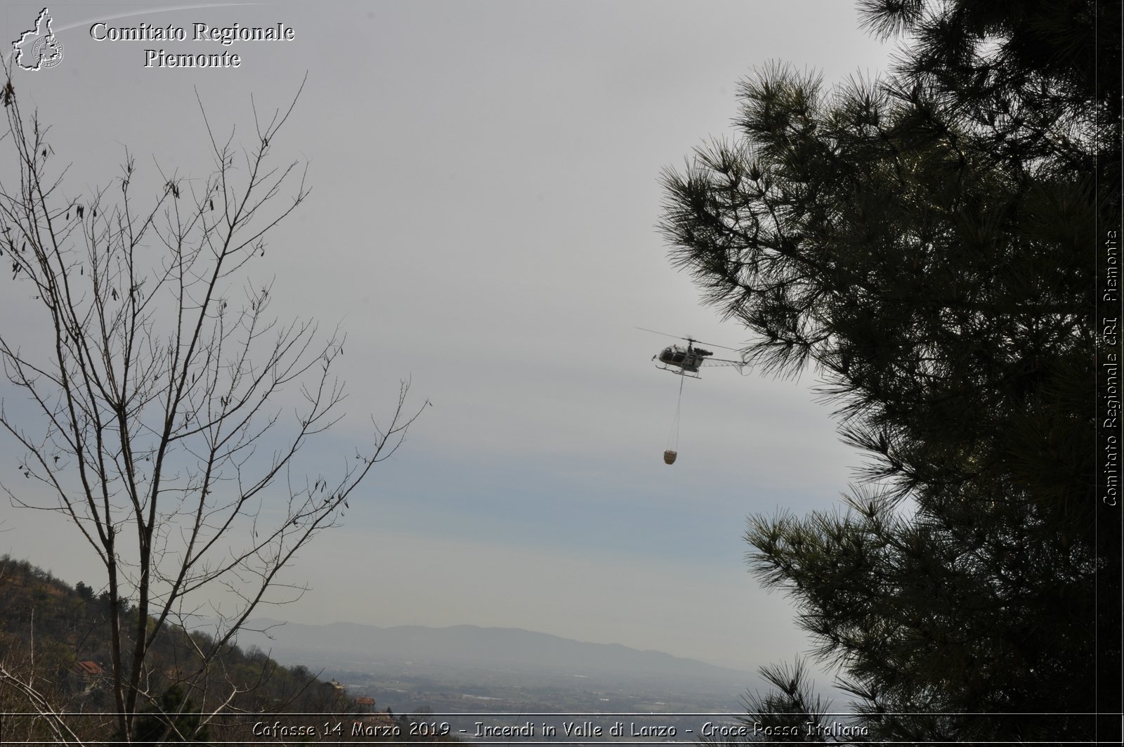 Cafasse 14 Marzo 2019 - Incendi in Valle di Lanzo - Croce Rossa Italiana - Comitato Regionale del Piemonte