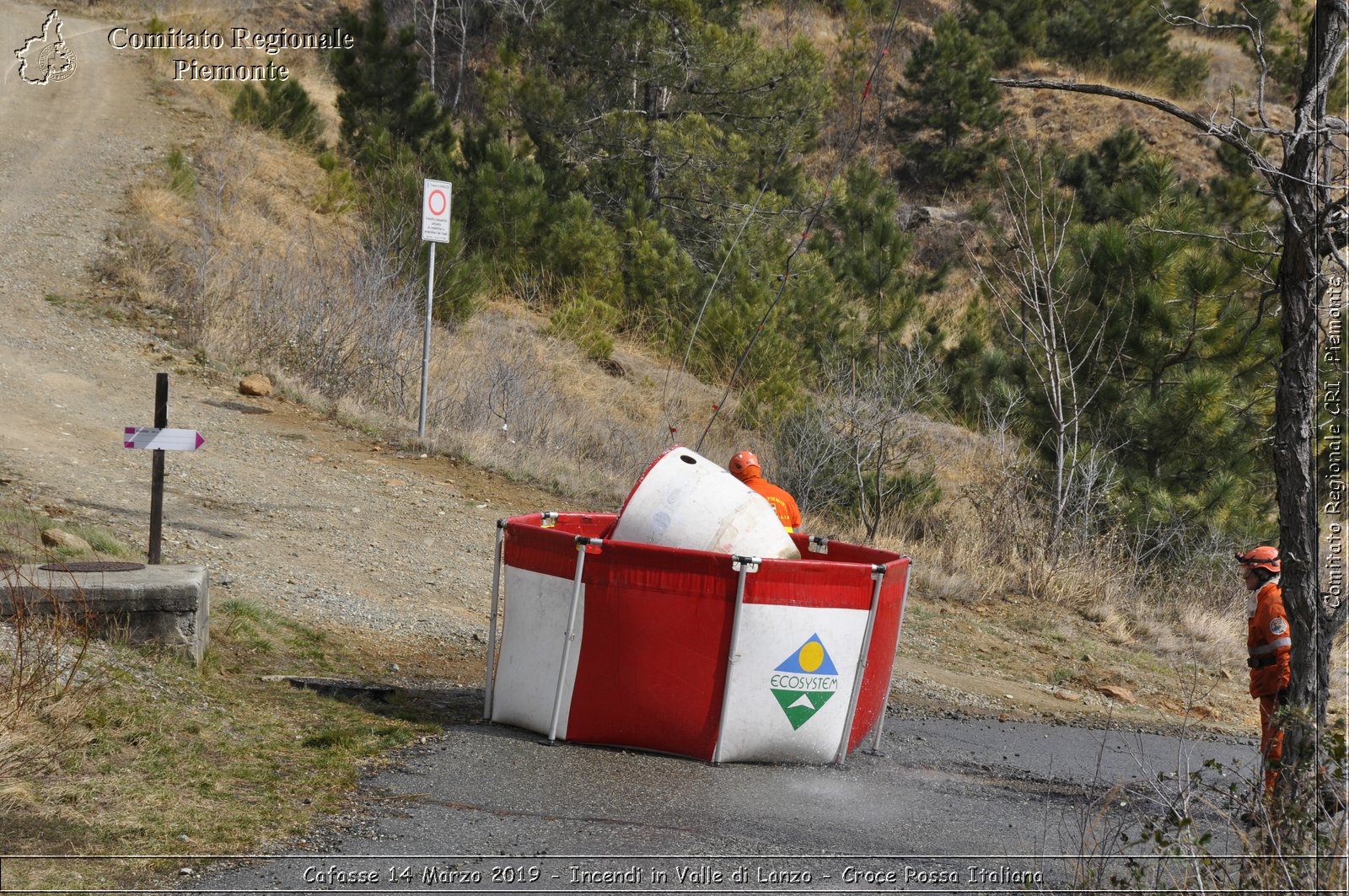 Cafasse 14 Marzo 2019 - Incendi in Valle di Lanzo - Croce Rossa Italiana - Comitato Regionale del Piemonte