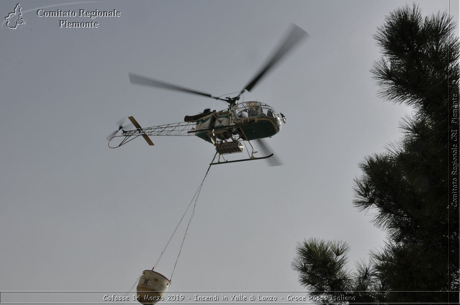 Cafasse 14 Marzo 2019 - Incendi in Valle di Lanzo - Croce Rossa Italiana - Comitato Regionale del Piemonte