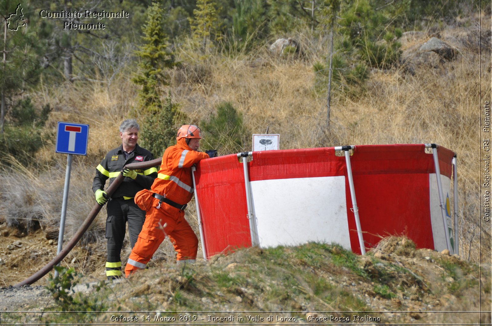 Cafasse 14 Marzo 2019 - Incendi in Valle di Lanzo - Croce Rossa Italiana - Comitato Regionale del Piemonte