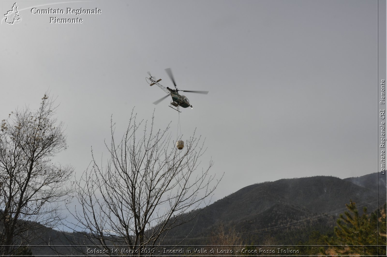 Cafasse 14 Marzo 2019 - Incendi in Valle di Lanzo - Croce Rossa Italiana - Comitato Regionale del Piemonte