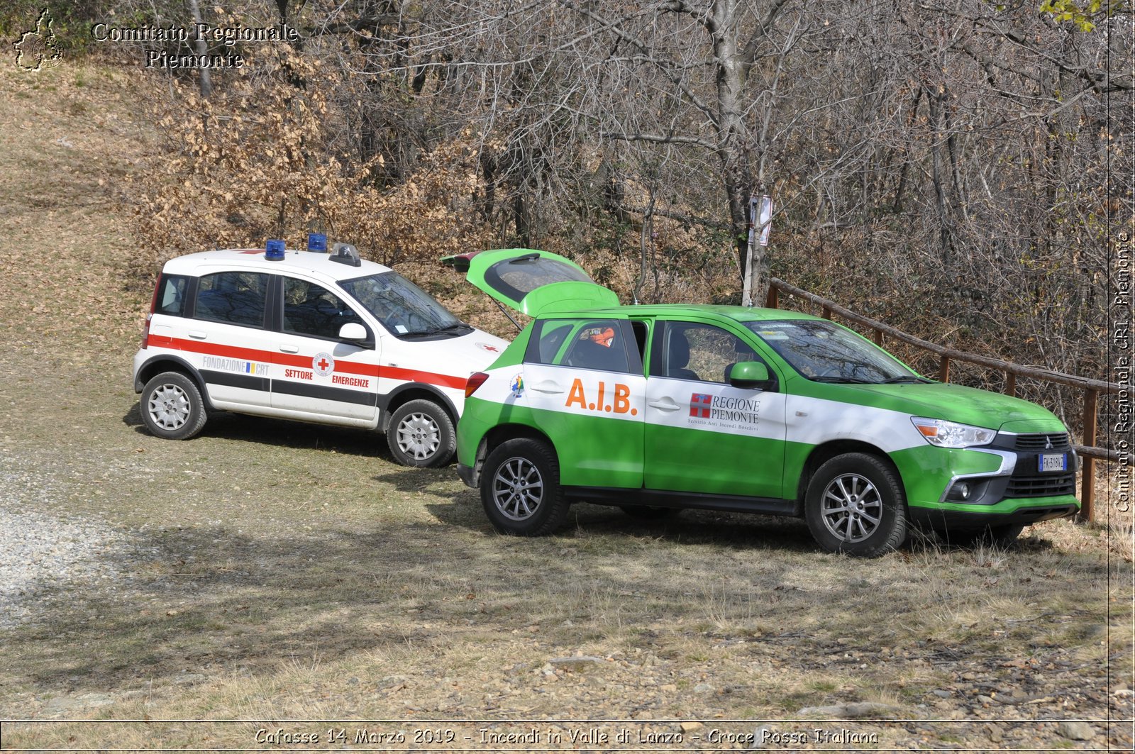 Cafasse 14 Marzo 2019 - Incendi in Valle di Lanzo - Croce Rossa Italiana - Comitato Regionale del Piemonte