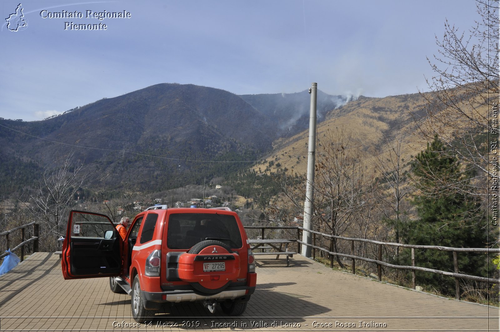 Cafasse 14 Marzo 2019 - Incendi in Valle di Lanzo - Croce Rossa Italiana - Comitato Regionale del Piemonte