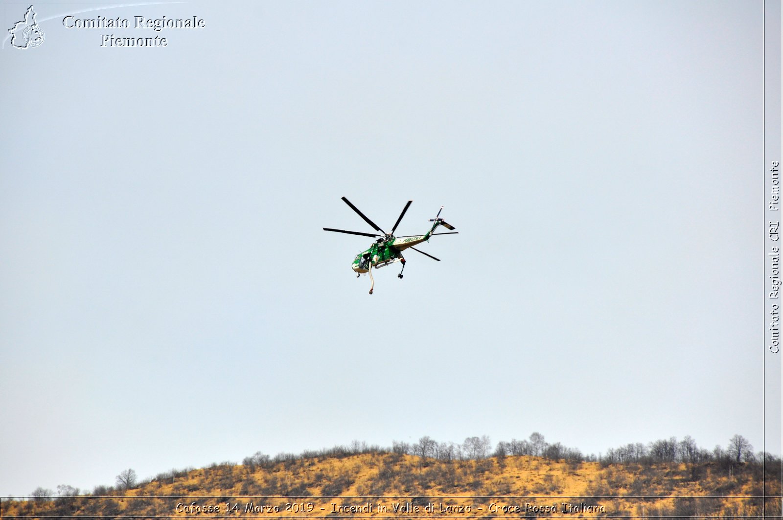 Cafasse 14 Marzo 2019 - Incendi in Valle di Lanzo - Croce Rossa Italiana - Comitato Regionale del Piemonte