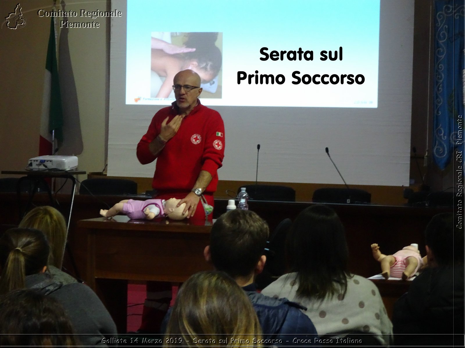 Galliate 14 Marzo 2019 - Serata sul Primo Soccorso - Croce Rossa Italiana - Comitato Regionale del Piemonte