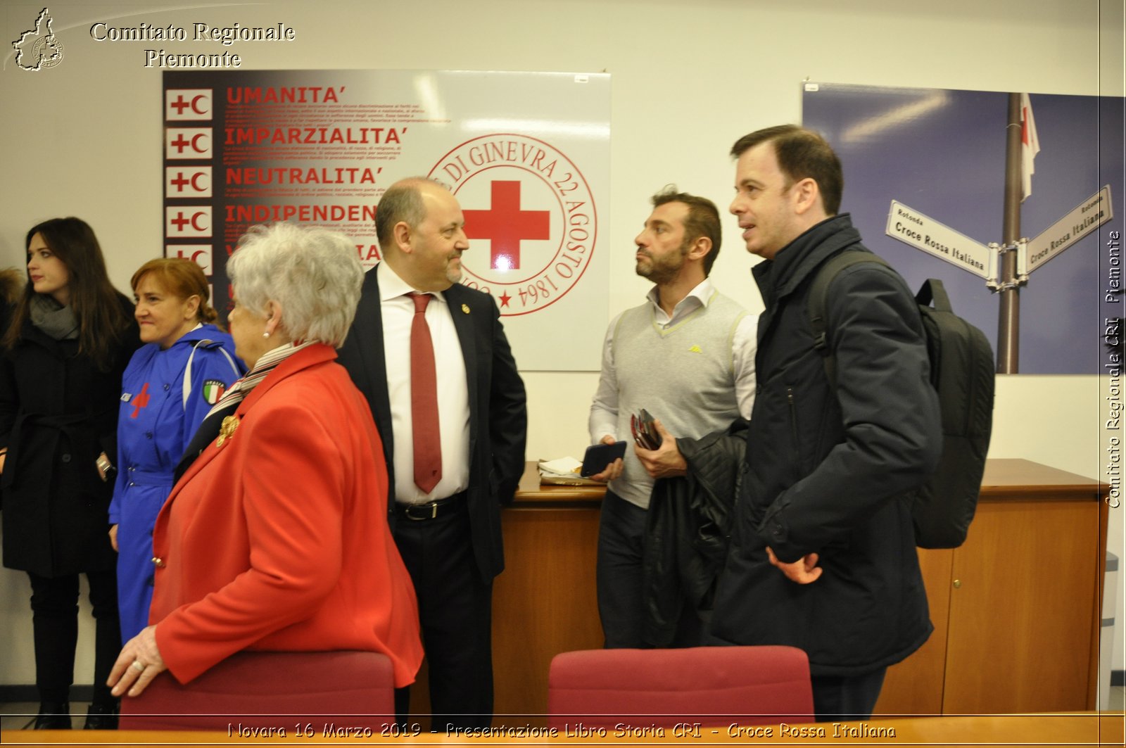 Novara 16 Marzo 2019 - Presentazione Libro Storia CRI - Croce Rossa Italiana - Comitato Regionale del Piemonte