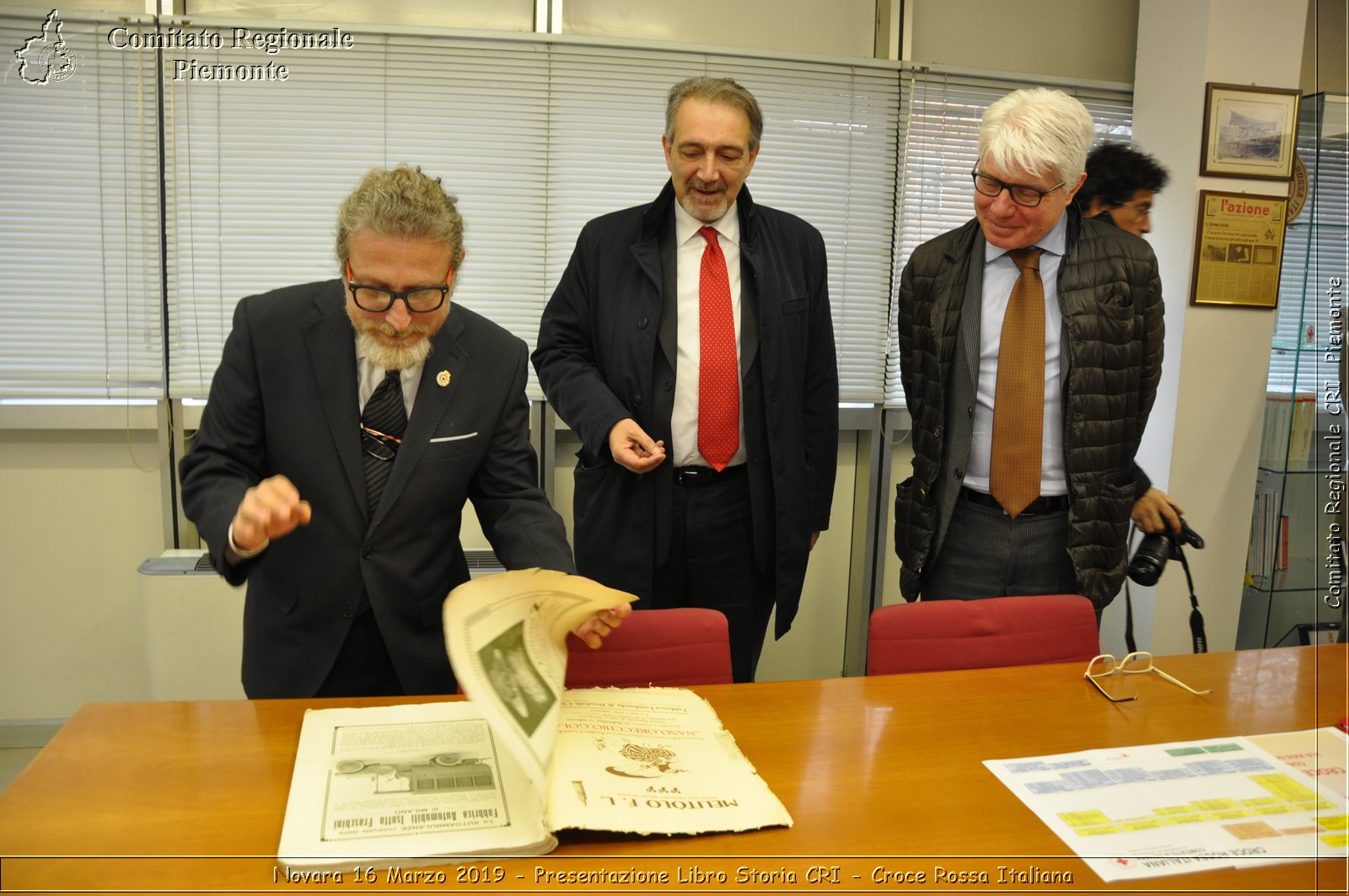 Novara 16 Marzo 2019 - Presentazione Libro Storia CRI - Croce Rossa Italiana - Comitato Regionale del Piemonte