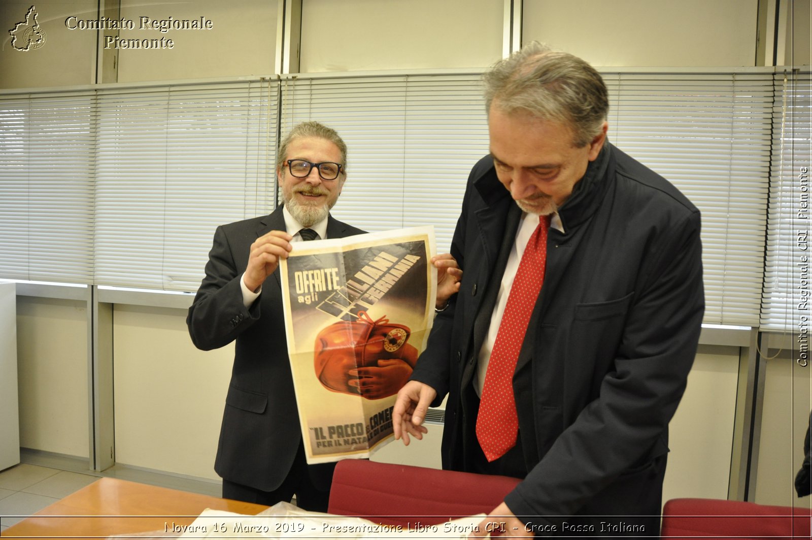 Novara 16 Marzo 2019 - Presentazione Libro Storia CRI - Croce Rossa Italiana - Comitato Regionale del Piemonte