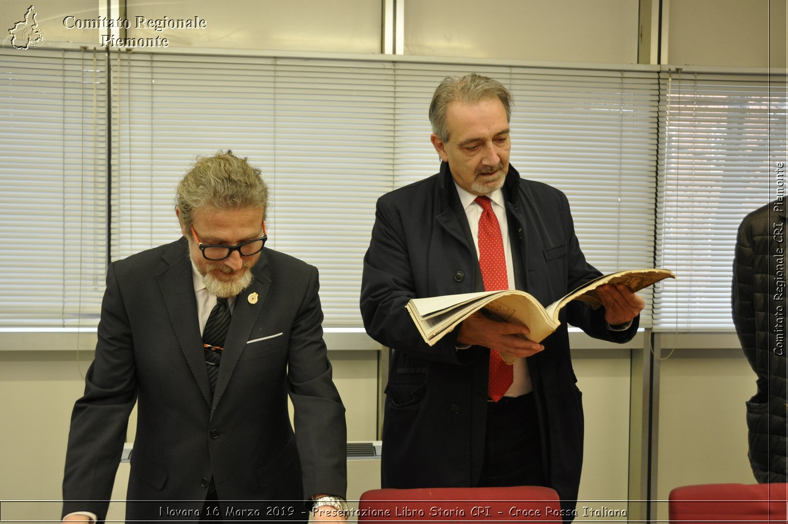 Novara 16 Marzo 2019 - Presentazione Libro Storia CRI - Croce Rossa Italiana - Comitato Regionale del Piemonte