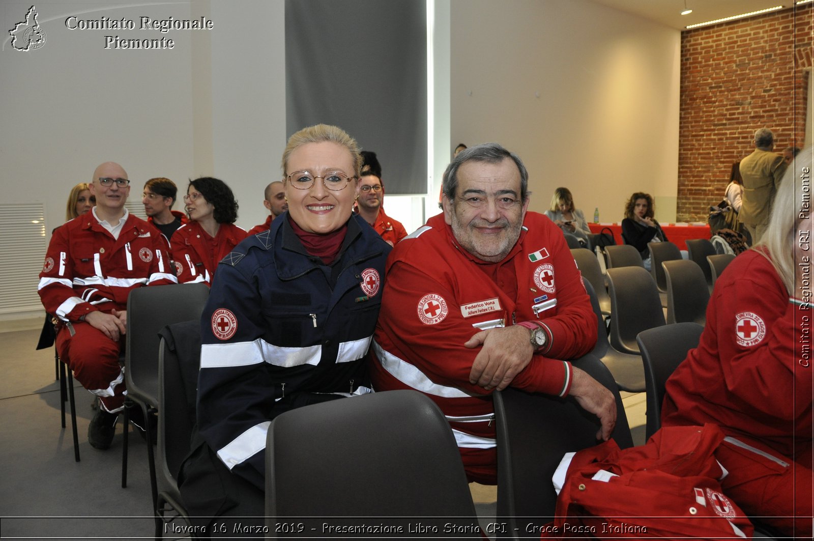 Novara 16 Marzo 2019 - Presentazione Libro Storia CRI - Croce Rossa Italiana - Comitato Regionale del Piemonte