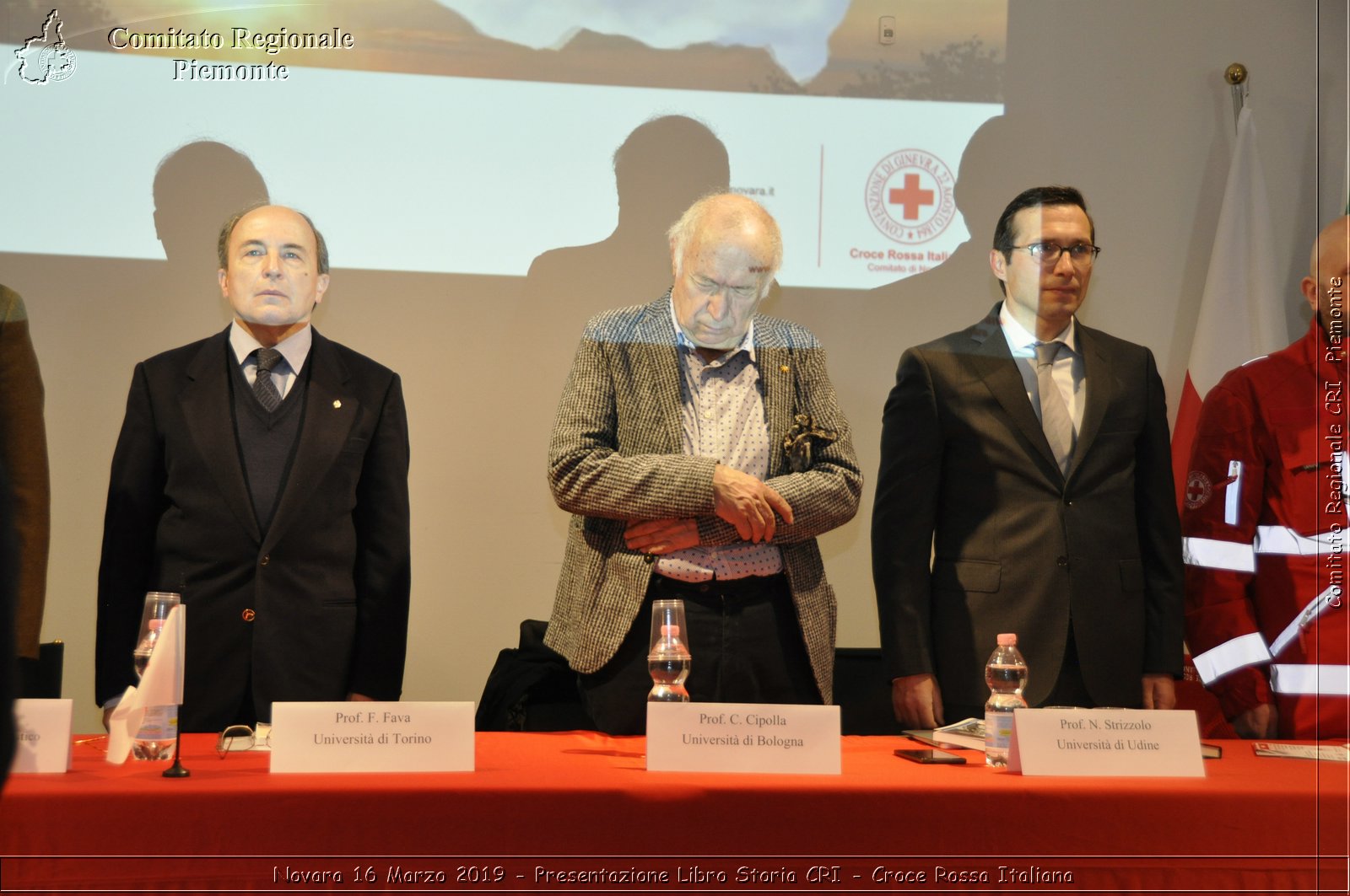 Novara 16 Marzo 2019 - Presentazione Libro Storia CRI - Croce Rossa Italiana - Comitato Regionale del Piemonte