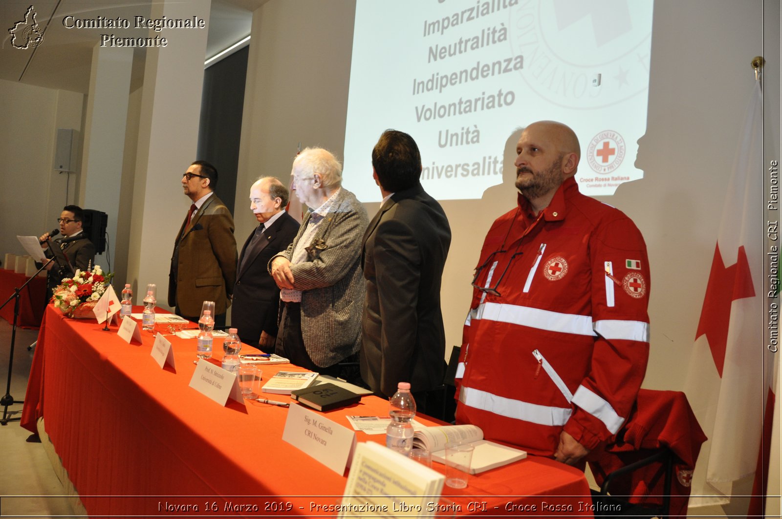 Novara 16 Marzo 2019 - Presentazione Libro Storia CRI - Croce Rossa Italiana - Comitato Regionale del Piemonte