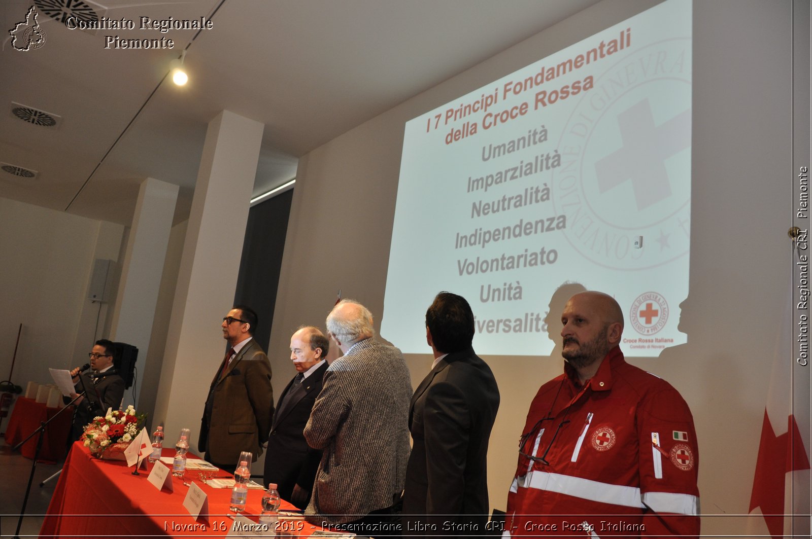 Novara 16 Marzo 2019 - Presentazione Libro Storia CRI - Croce Rossa Italiana - Comitato Regionale del Piemonte