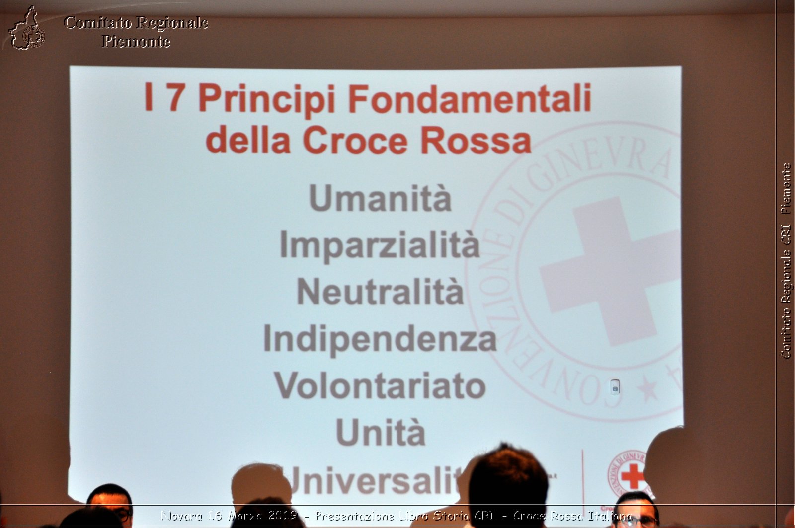 Novara 16 Marzo 2019 - Presentazione Libro Storia CRI - Croce Rossa Italiana - Comitato Regionale del Piemonte