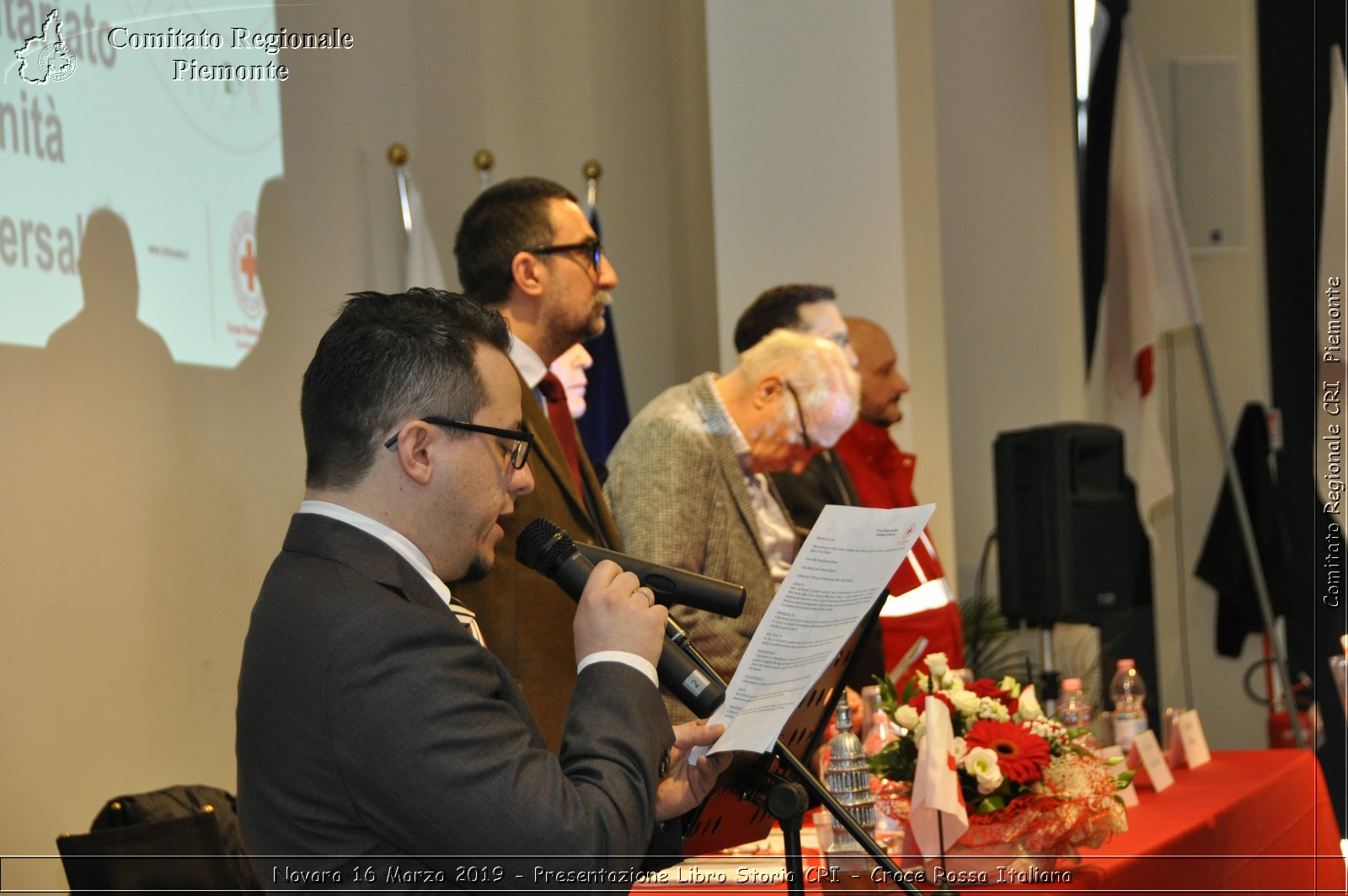 Novara 16 Marzo 2019 - Presentazione Libro Storia CRI - Croce Rossa Italiana - Comitato Regionale del Piemonte