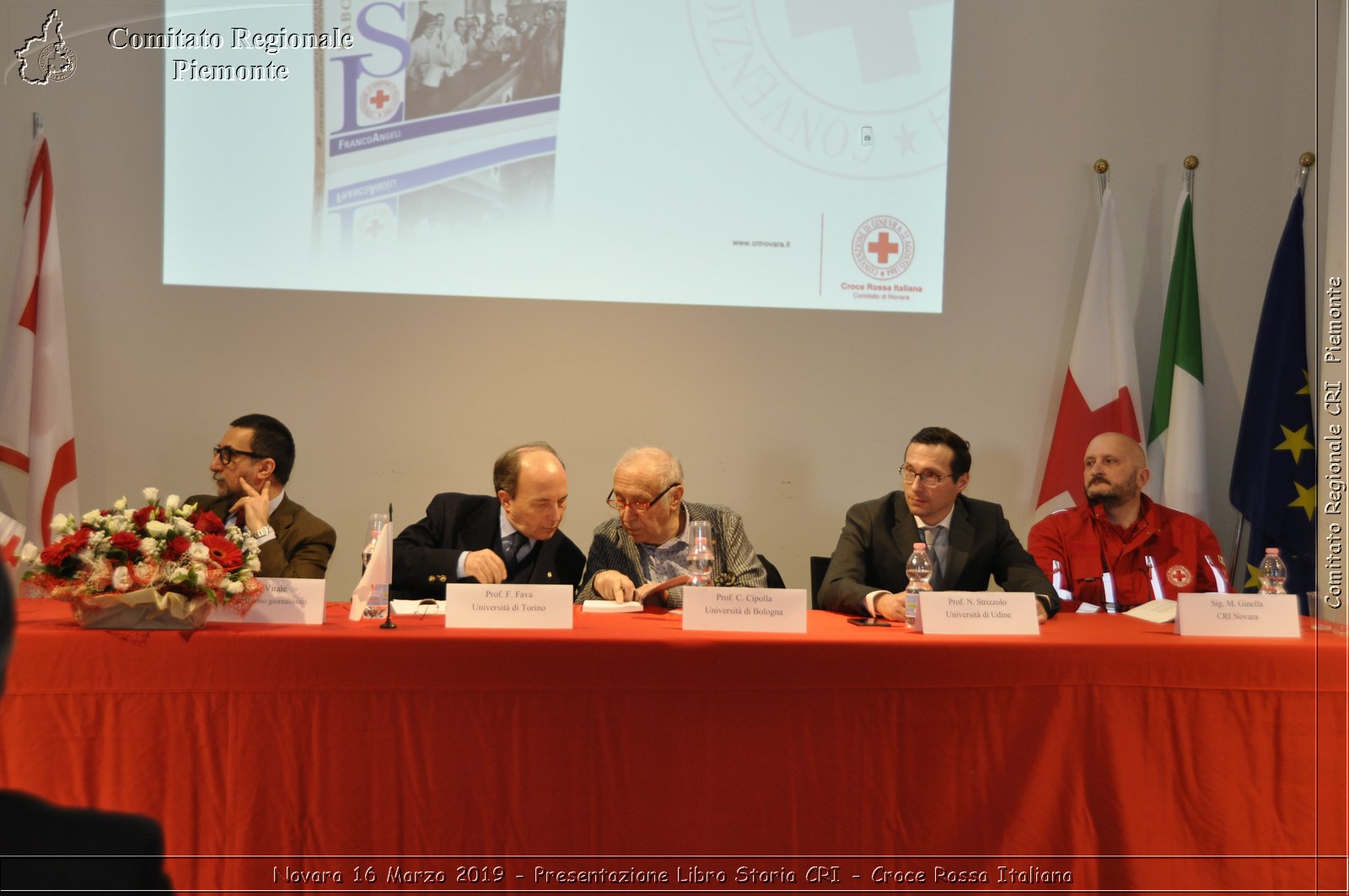 Novara 16 Marzo 2019 - Presentazione Libro Storia CRI - Croce Rossa Italiana - Comitato Regionale del Piemonte