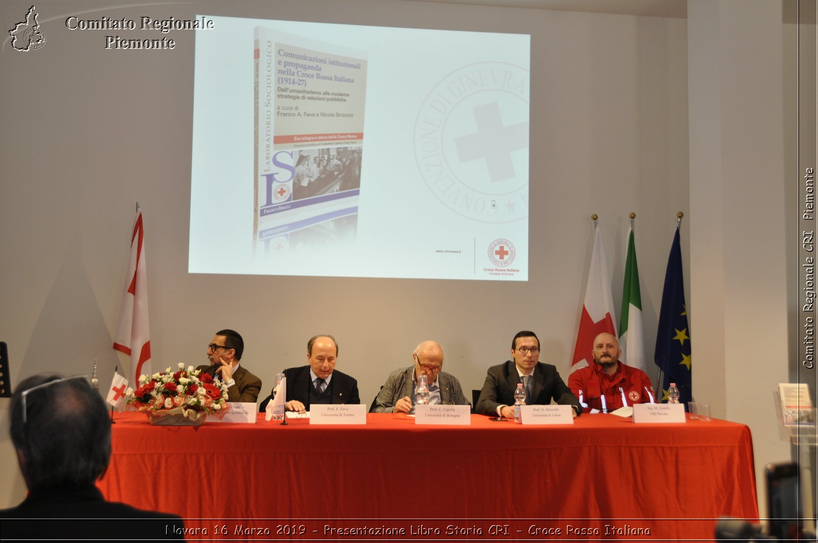 Novara 16 Marzo 2019 - Presentazione Libro Storia CRI - Croce Rossa Italiana - Comitato Regionale del Piemonte