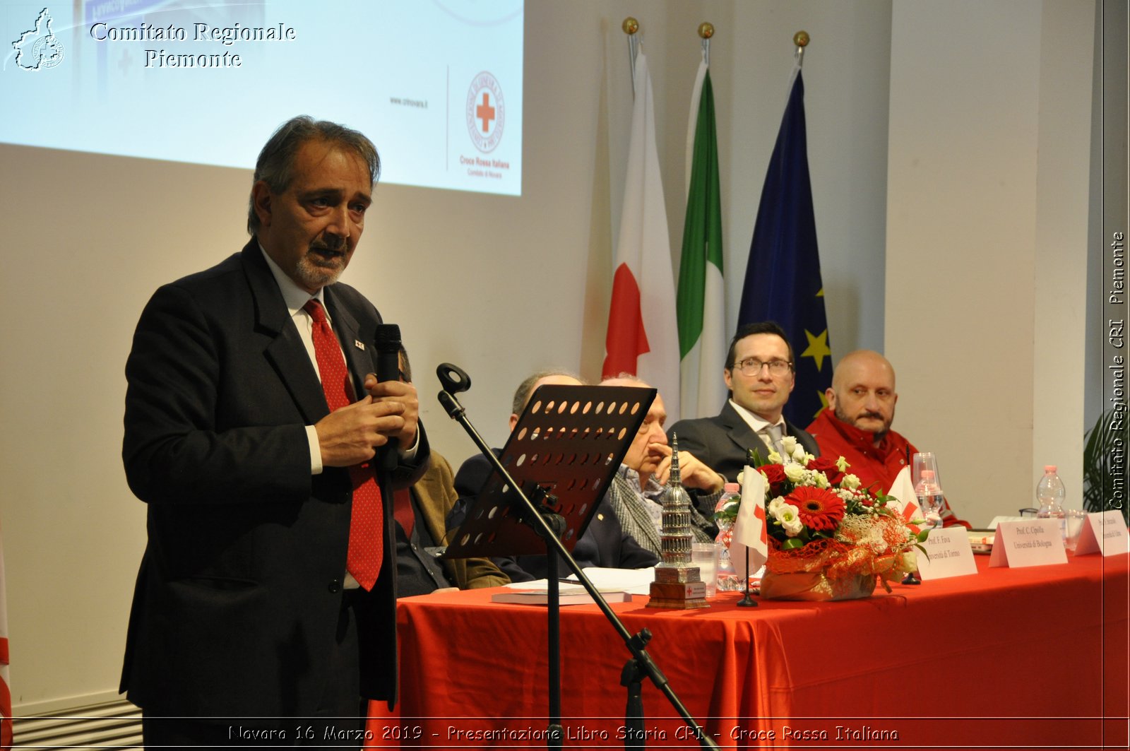 Novara 16 Marzo 2019 - Presentazione Libro Storia CRI - Croce Rossa Italiana - Comitato Regionale del Piemonte