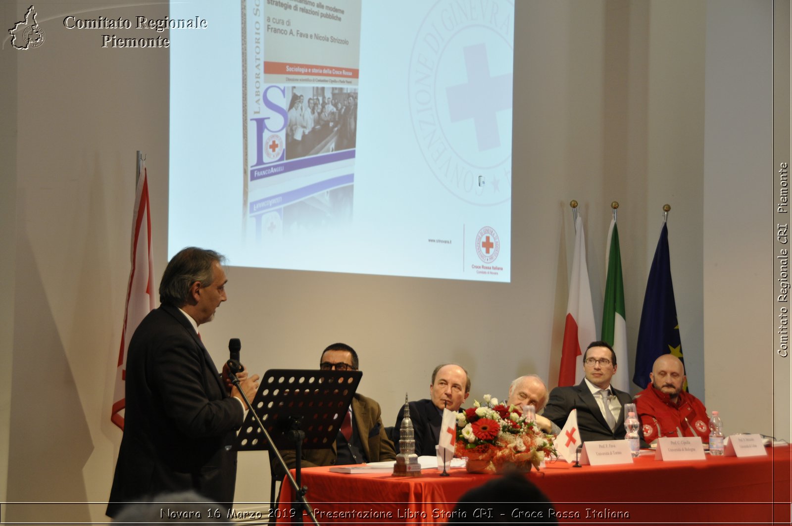 Novara 16 Marzo 2019 - Presentazione Libro Storia CRI - Croce Rossa Italiana - Comitato Regionale del Piemonte