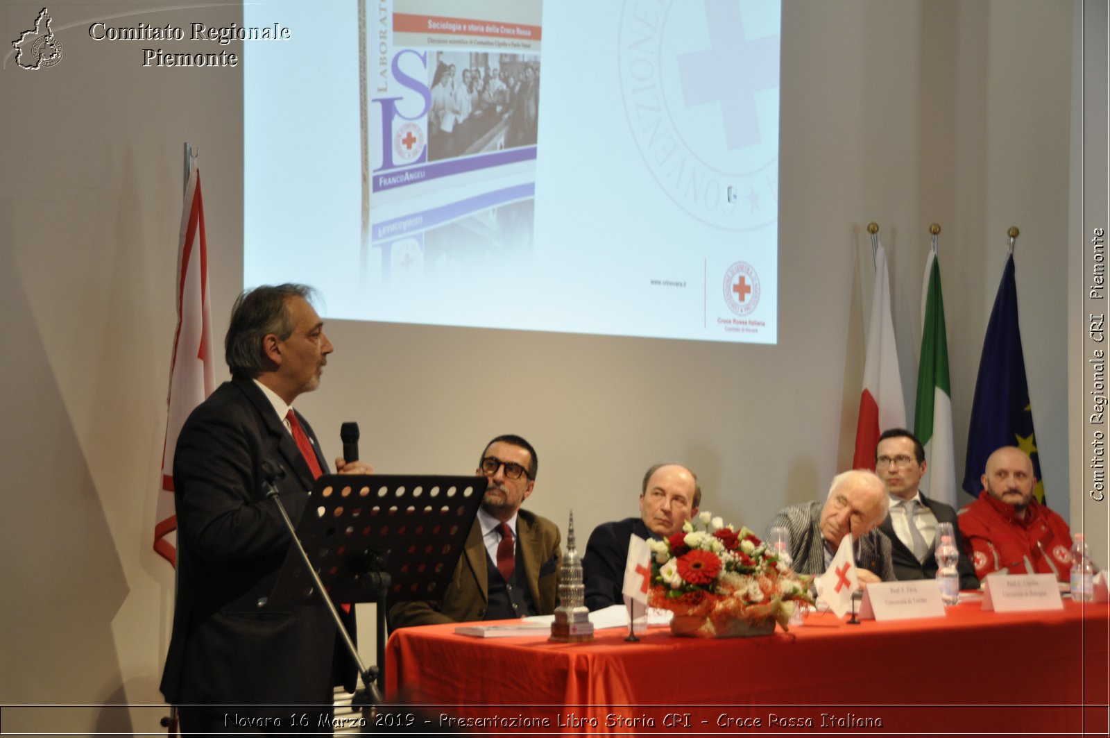 Novara 16 Marzo 2019 - Presentazione Libro Storia CRI - Croce Rossa Italiana - Comitato Regionale del Piemonte