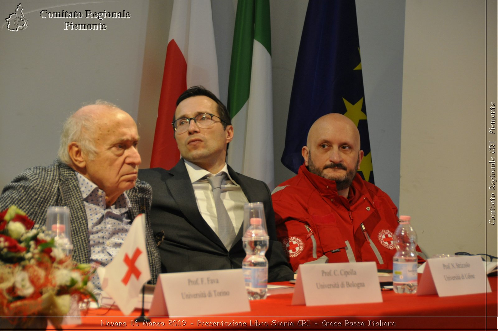 Novara 16 Marzo 2019 - Presentazione Libro Storia CRI - Croce Rossa Italiana - Comitato Regionale del Piemonte