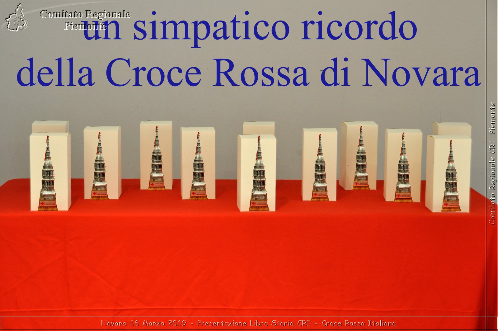 Novara 16 Marzo 2019 - Presentazione Libro Storia CRI - Croce Rossa Italiana - Comitato Regionale del Piemonte