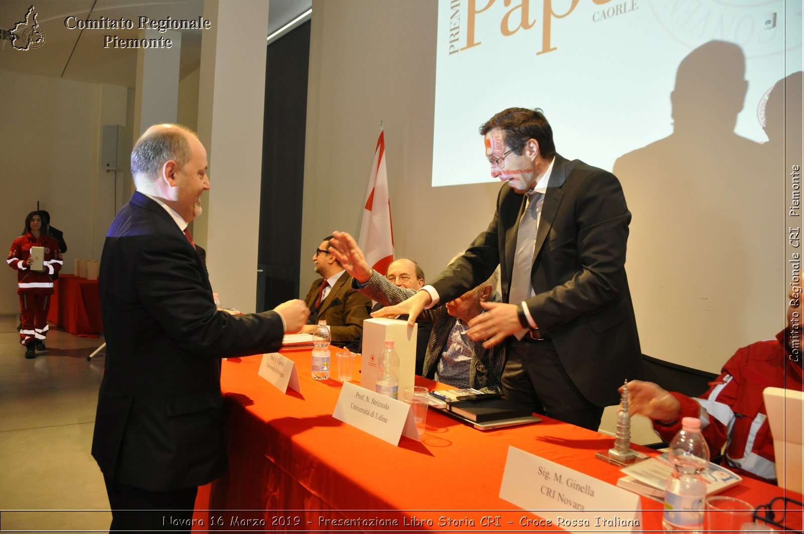 Novara 16 Marzo 2019 - Presentazione Libro Storia CRI - Croce Rossa Italiana - Comitato Regionale del Piemonte