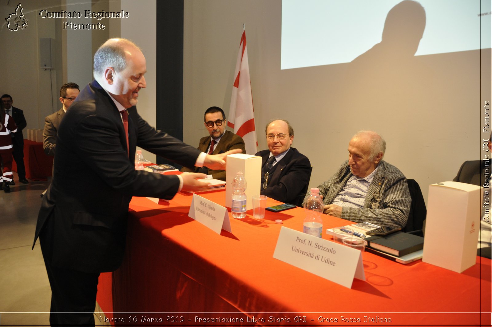 Novara 16 Marzo 2019 - Presentazione Libro Storia CRI - Croce Rossa Italiana - Comitato Regionale del Piemonte