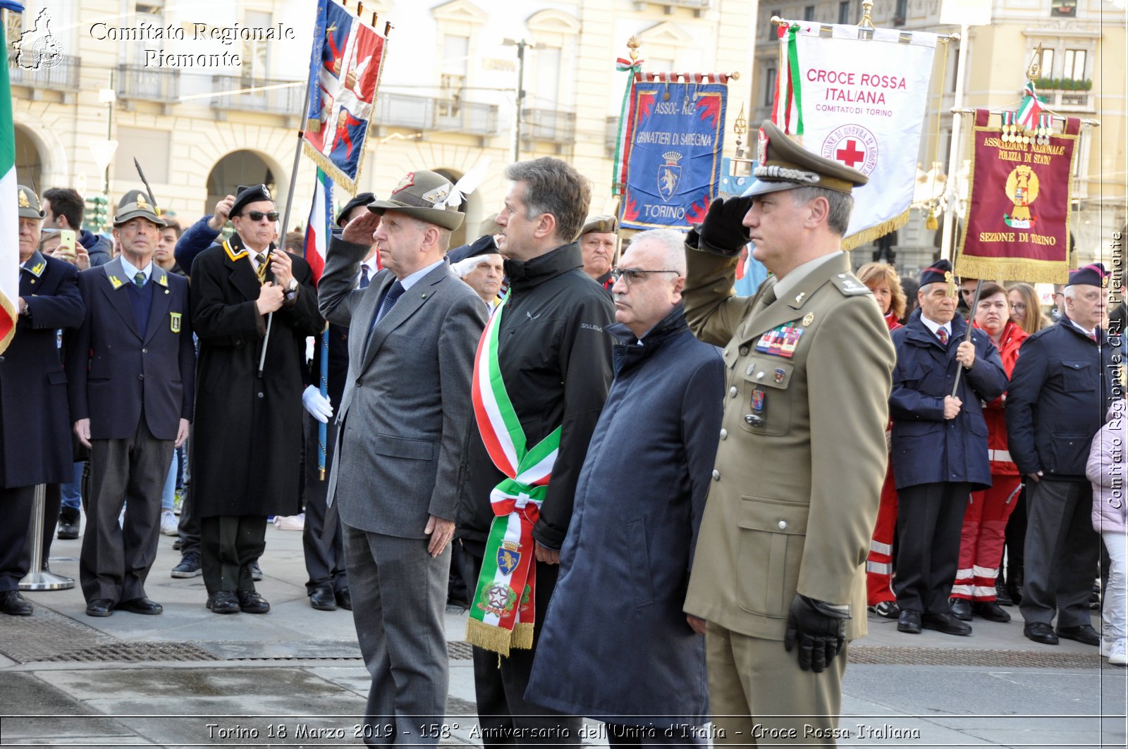 Torino 18 Marzo 2019 - 158 Anniversario dell'Unit d'Italia - Croce Rossa Italiana - Comitato Regionale del Piemonte