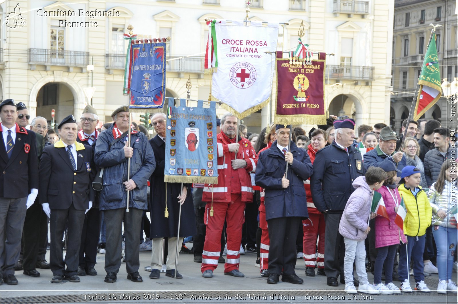 Torino 18 Marzo 2019 - 158 Anniversario dell'Unit d'Italia - Croce Rossa Italiana - Comitato Regionale del Piemonte