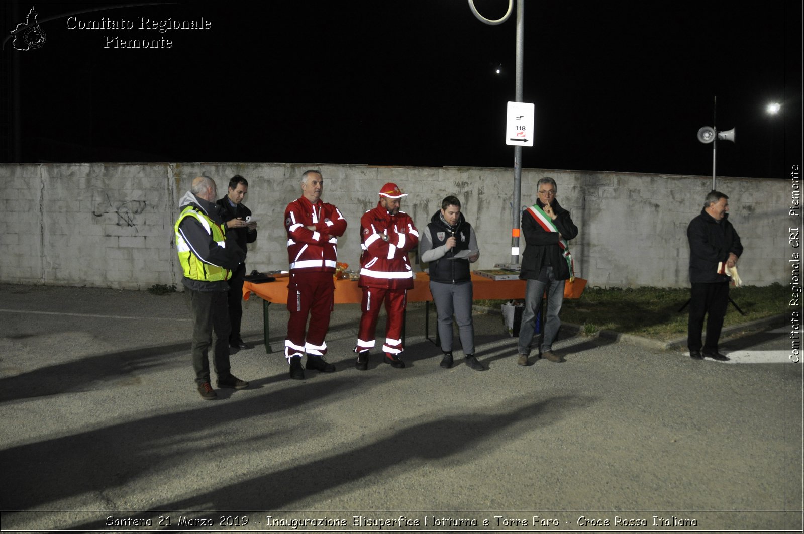 Santena 21 Marzo 2019 - Inaugurazione Elisuperfice Notturna e Torre Faro - Croce Rossa Italiana - Comitato Regionale del Piemonte