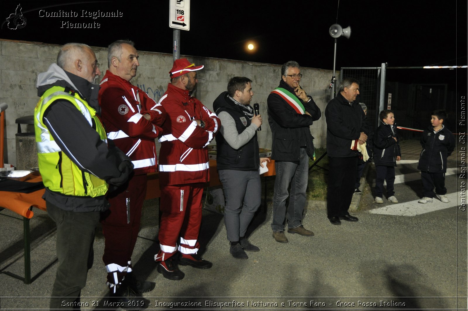 Santena 21 Marzo 2019 - Inaugurazione Elisuperfice Notturna e Torre Faro - Croce Rossa Italiana - Comitato Regionale del Piemonte