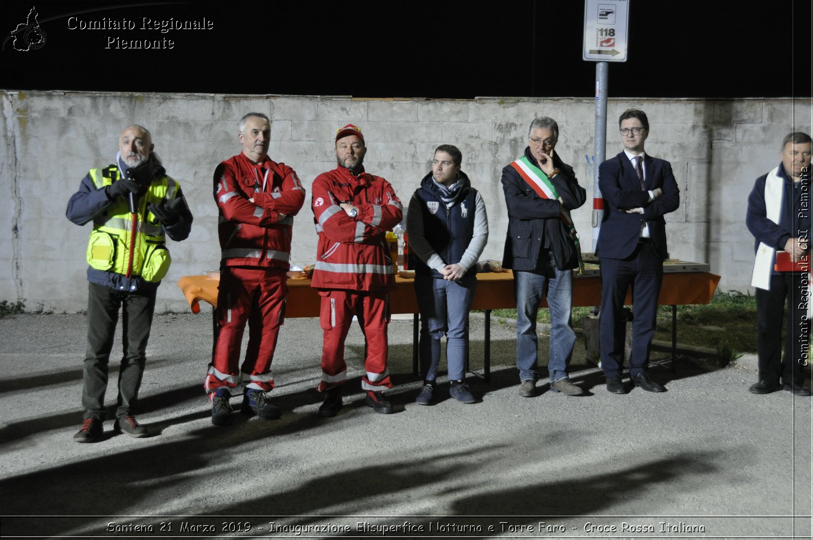 Santena 21 Marzo 2019 - Inaugurazione Elisuperfice Notturna e Torre Faro - Croce Rossa Italiana - Comitato Regionale del Piemonte