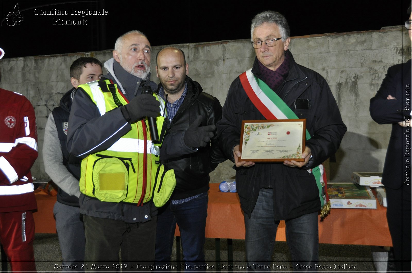 Santena 21 Marzo 2019 - Inaugurazione Elisuperfice Notturna e Torre Faro - Croce Rossa Italiana - Comitato Regionale del Piemonte