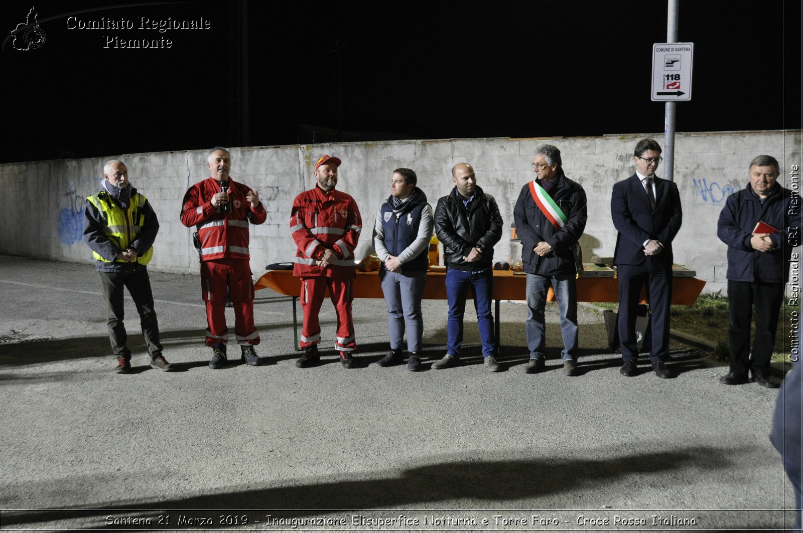 Santena 21 Marzo 2019 - Inaugurazione Elisuperfice Notturna e Torre Faro - Croce Rossa Italiana - Comitato Regionale del Piemonte