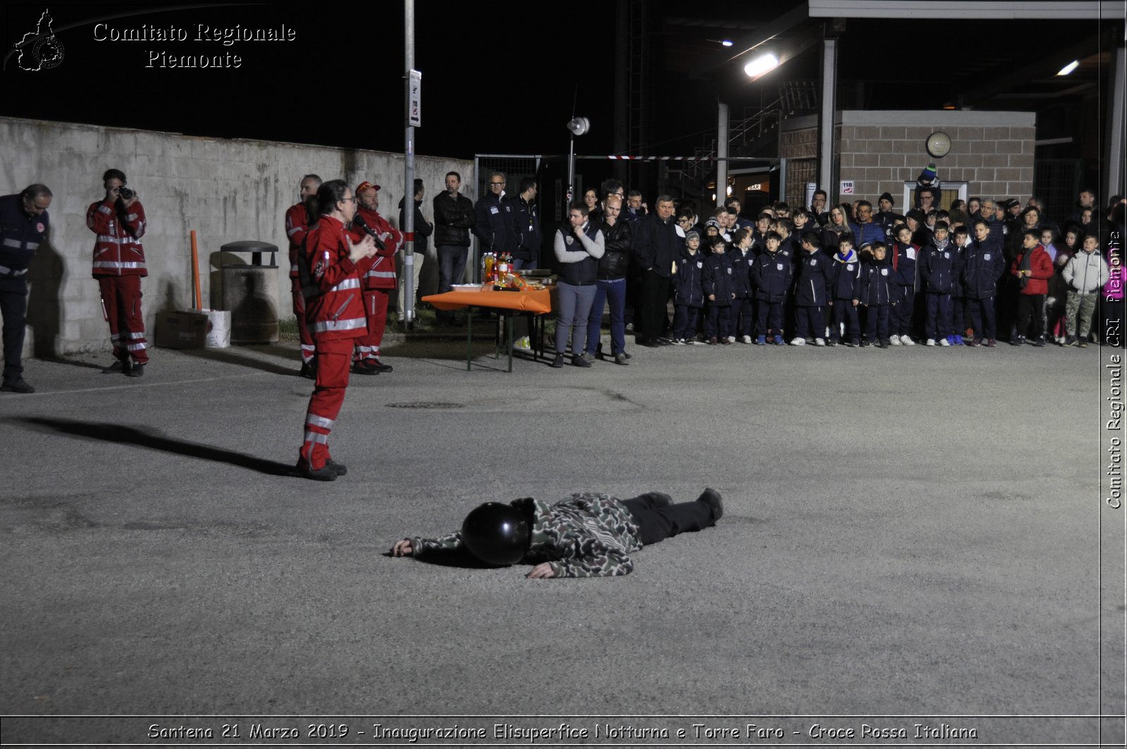 Santena 21 Marzo 2019 - Inaugurazione Elisuperfice Notturna e Torre Faro - Croce Rossa Italiana - Comitato Regionale del Piemonte