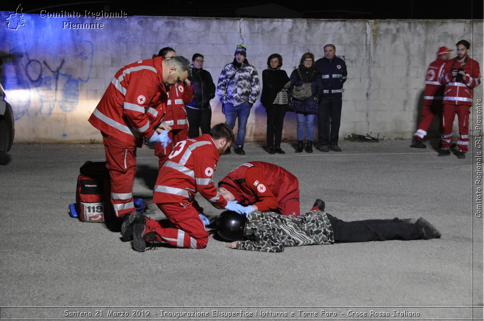 Santena 21 Marzo 2019 - Inaugurazione Elisuperfice Notturna e Torre Faro - Croce Rossa Italiana - Comitato Regionale del Piemonte