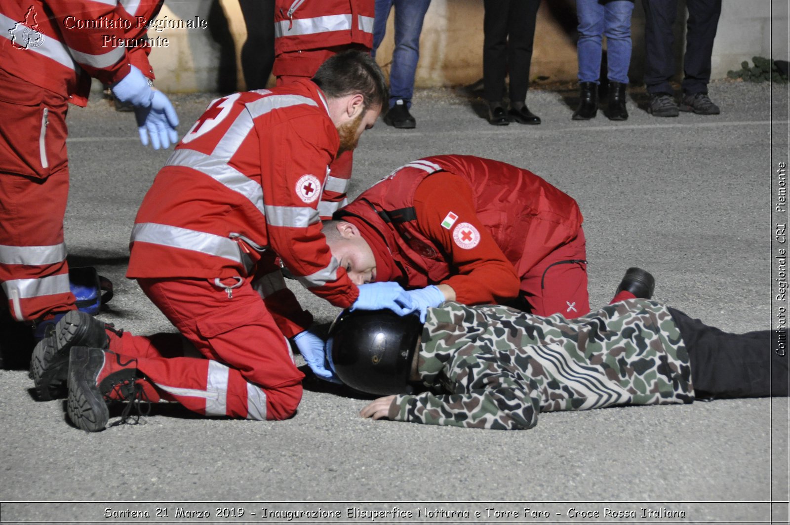 Santena 21 Marzo 2019 - Inaugurazione Elisuperfice Notturna e Torre Faro - Croce Rossa Italiana - Comitato Regionale del Piemonte