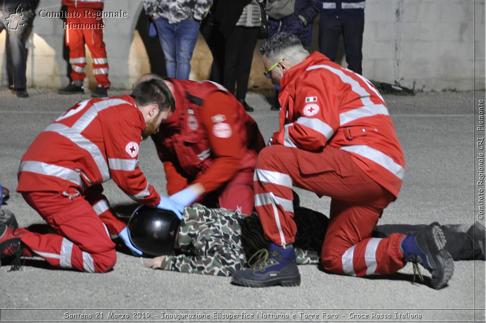 Santena 21 Marzo 2019 - Inaugurazione Elisuperfice Notturna e Torre Faro - Croce Rossa Italiana - Comitato Regionale del Piemonte