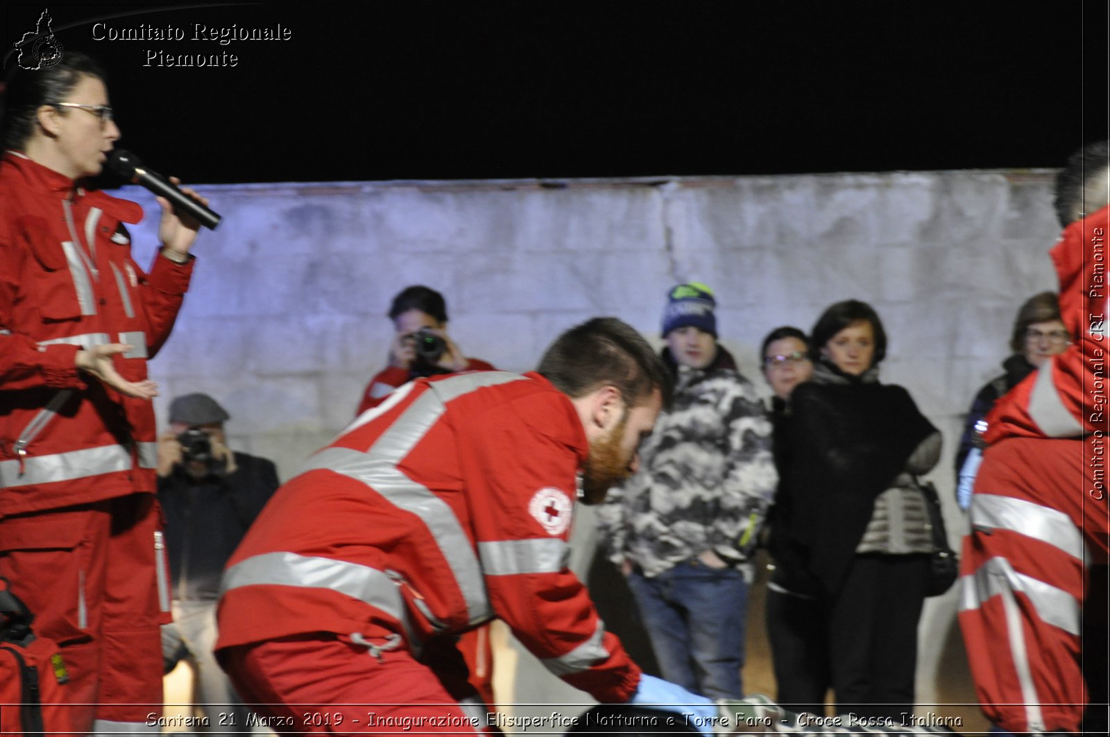 Santena 21 Marzo 2019 - Inaugurazione Elisuperfice Notturna e Torre Faro - Croce Rossa Italiana - Comitato Regionale del Piemonte