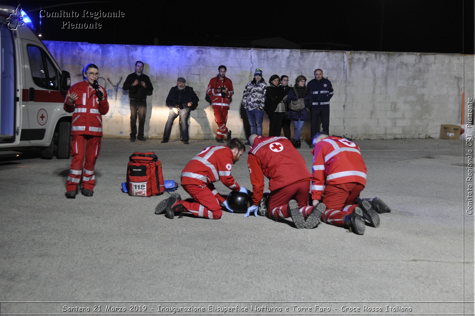 Santena 21 Marzo 2019 - Inaugurazione Elisuperfice Notturna e Torre Faro - Croce Rossa Italiana - Comitato Regionale del Piemonte