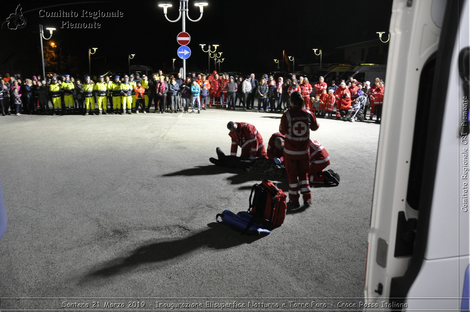 Santena 21 Marzo 2019 - Inaugurazione Elisuperfice Notturna e Torre Faro - Croce Rossa Italiana - Comitato Regionale del Piemonte