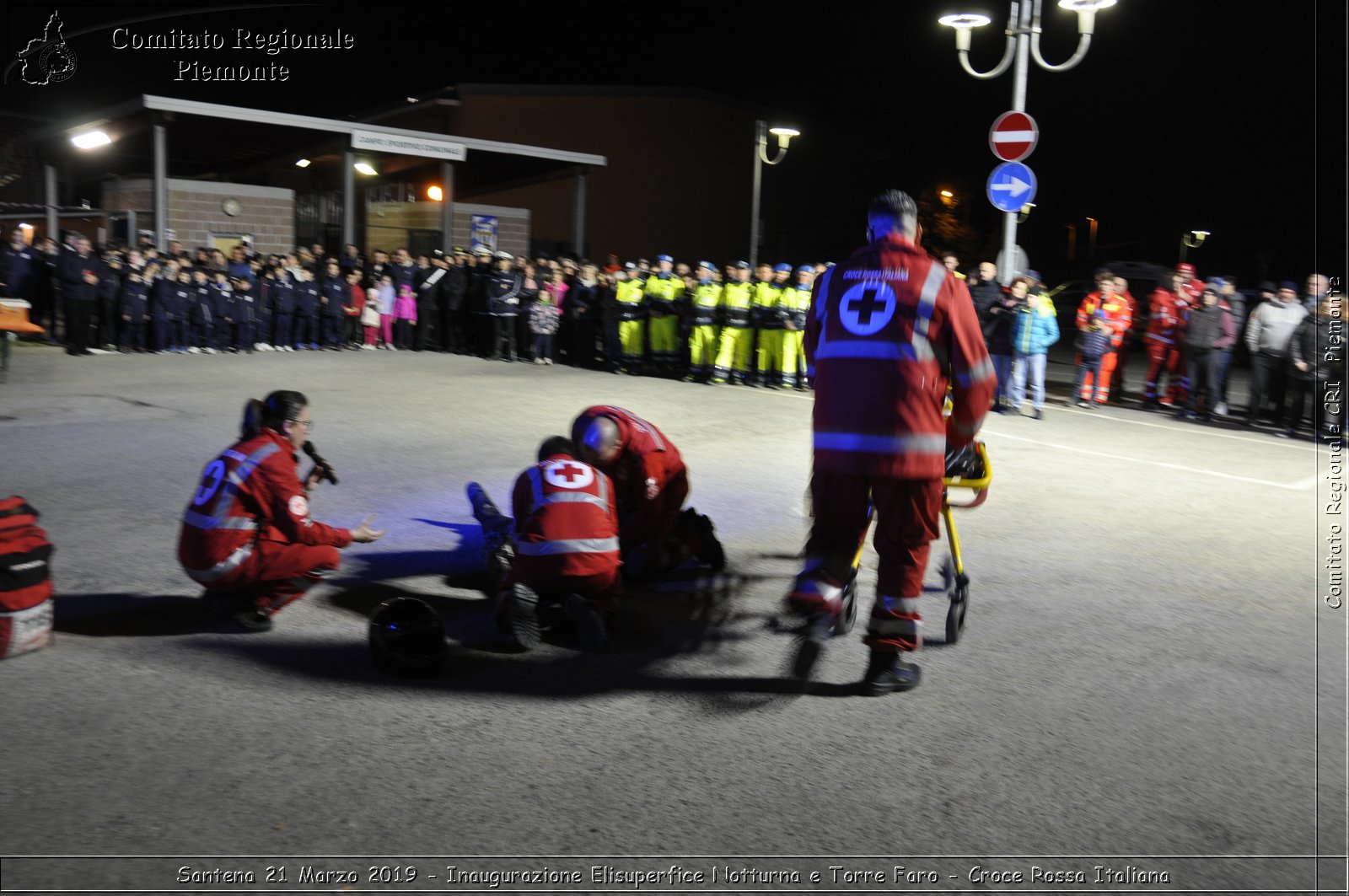 Santena 21 Marzo 2019 - Inaugurazione Elisuperfice Notturna e Torre Faro - Croce Rossa Italiana - Comitato Regionale del Piemonte