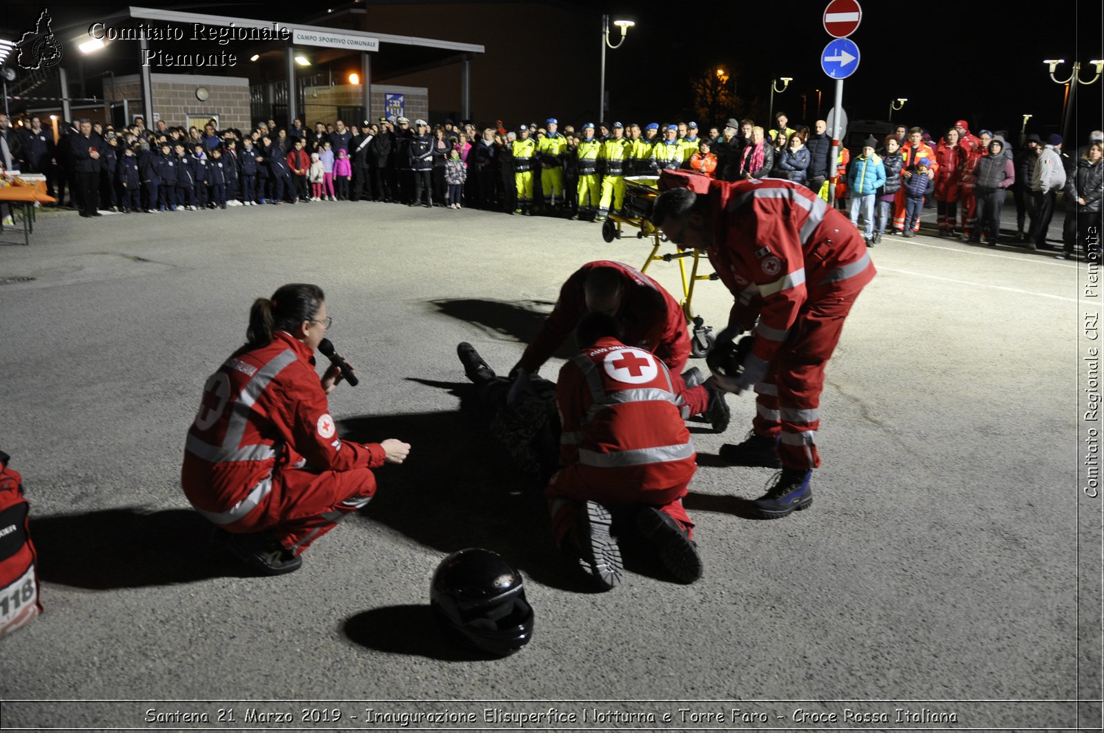 Santena 21 Marzo 2019 - Inaugurazione Elisuperfice Notturna e Torre Faro - Croce Rossa Italiana - Comitato Regionale del Piemonte