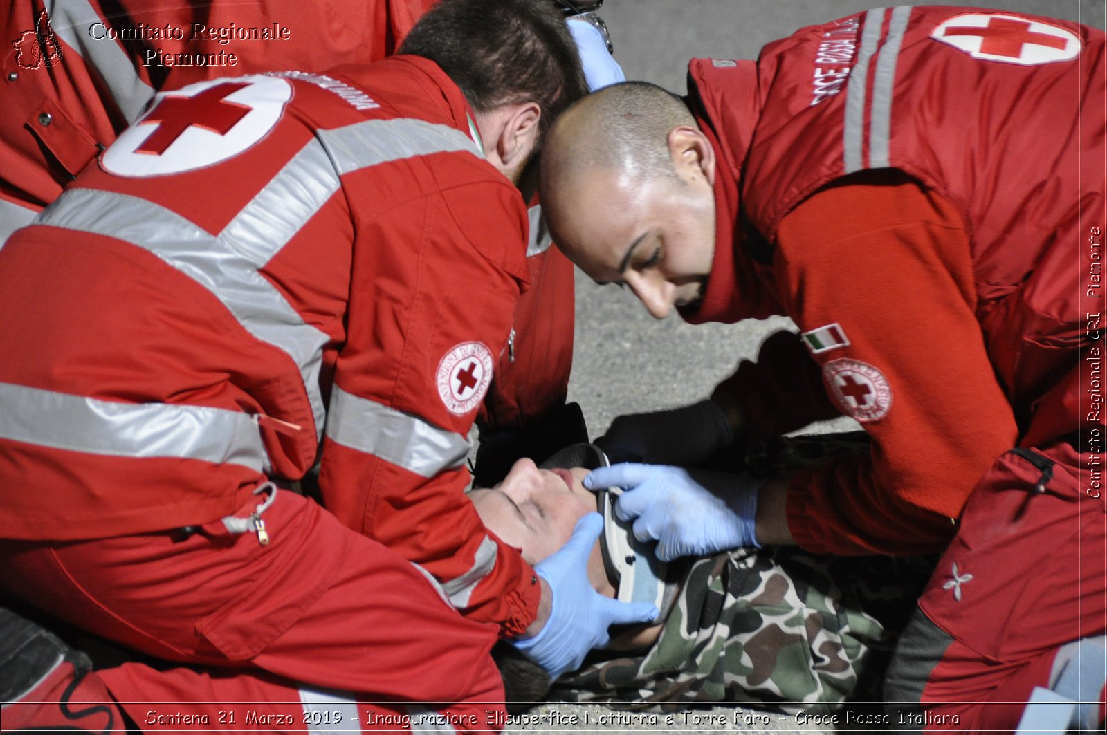 Santena 21 Marzo 2019 - Inaugurazione Elisuperfice Notturna e Torre Faro - Croce Rossa Italiana - Comitato Regionale del Piemonte