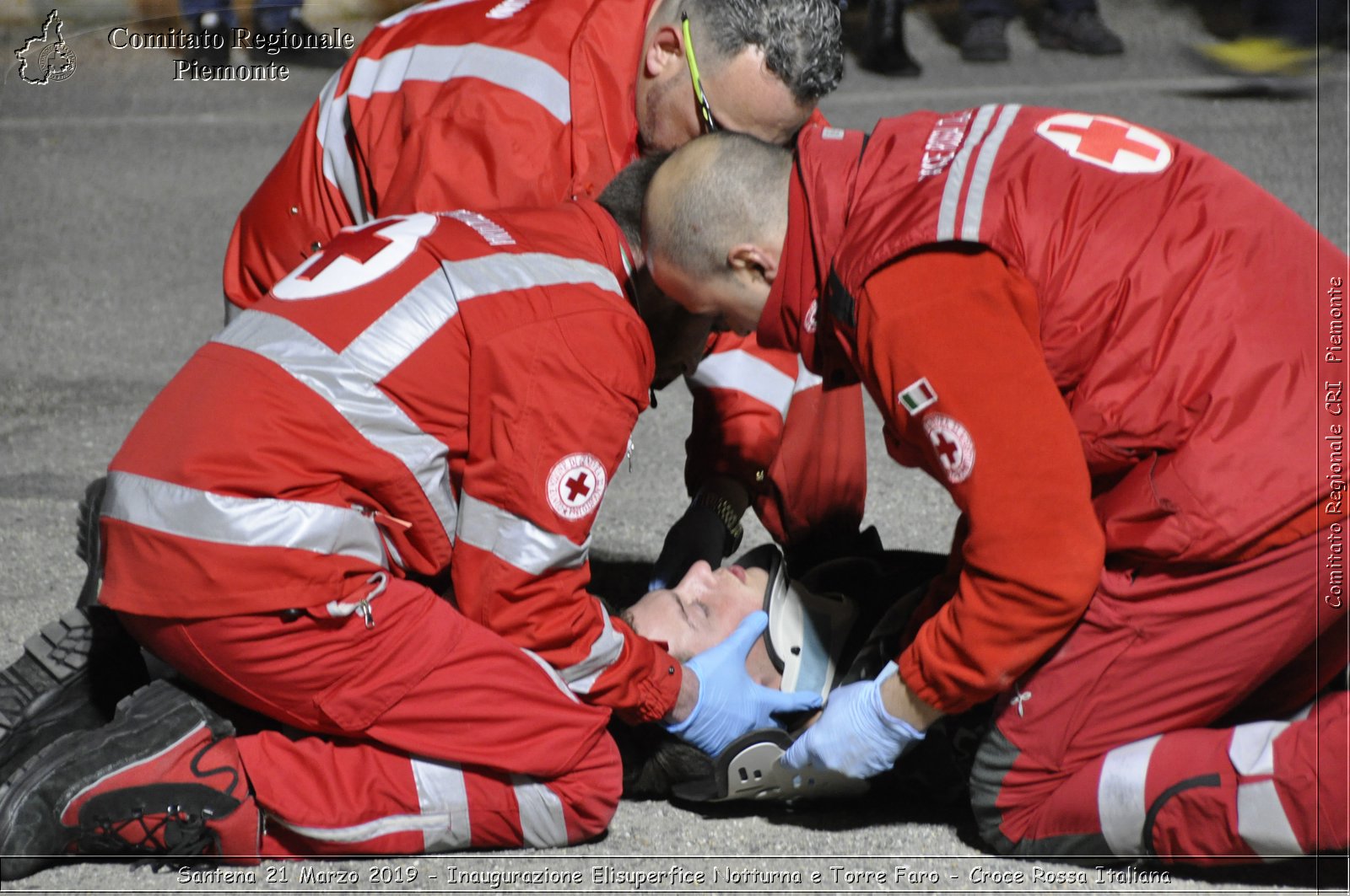 Santena 21 Marzo 2019 - Inaugurazione Elisuperfice Notturna e Torre Faro - Croce Rossa Italiana - Comitato Regionale del Piemonte